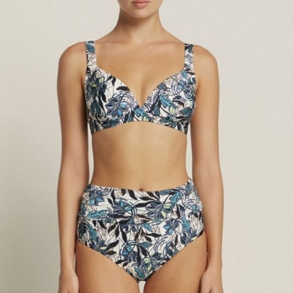 MARILYN MONROE PUSH UP BRA CUTOUT DESIGN TWO PIECE SWIMSUITS - Picture 1 of 16